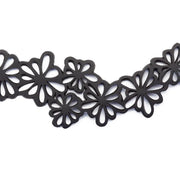 Dahlia Recycled Rubber Statement Flower Choker - Memoriex 