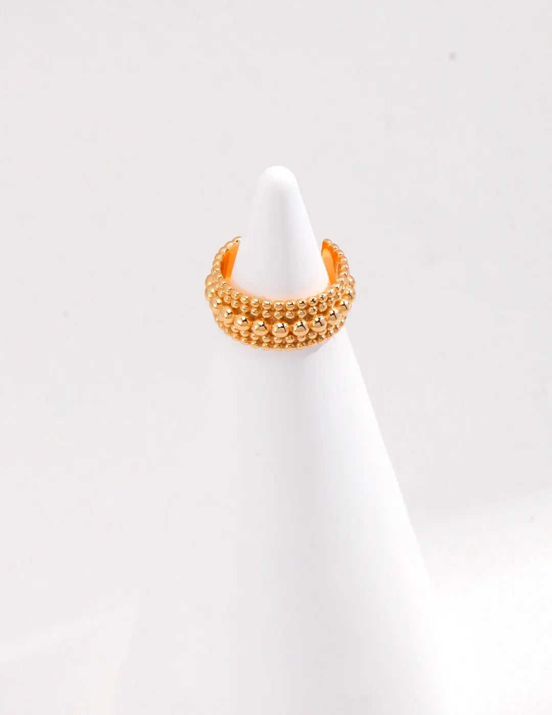 Dainty Beaded Band Ring - Memoriex