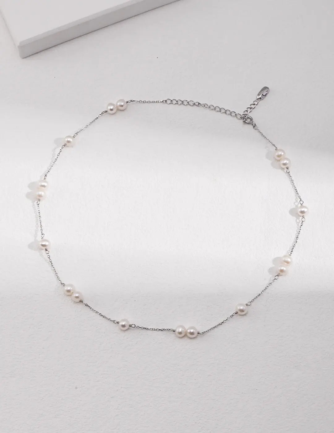 Dainty Freshwater Pearl Choker Necklace-1