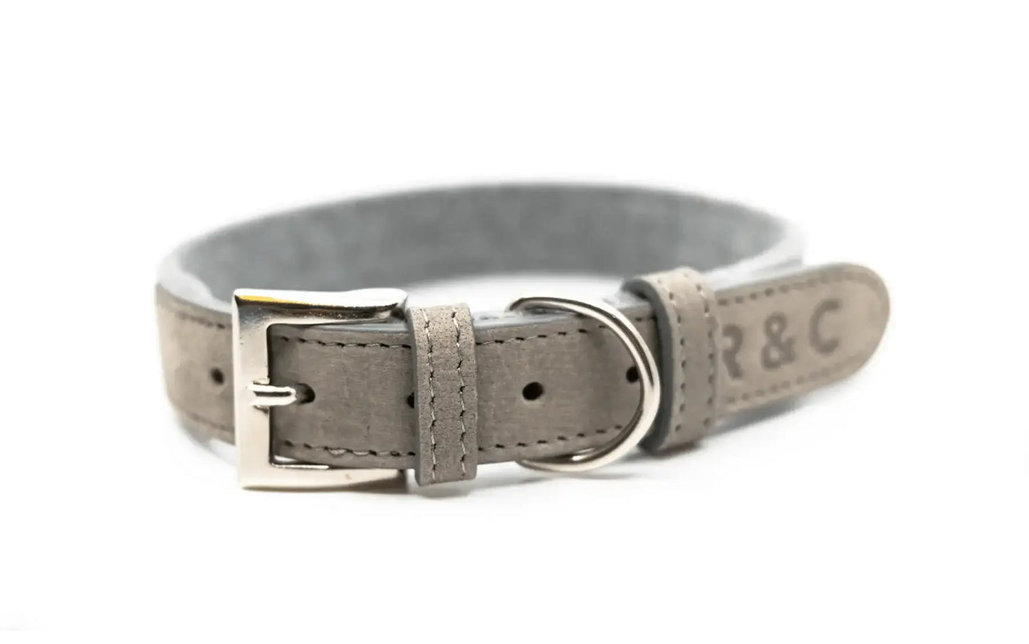 “Dalton” Fabric & Leather Dog Collar – by Ralph & Co - Memoriex