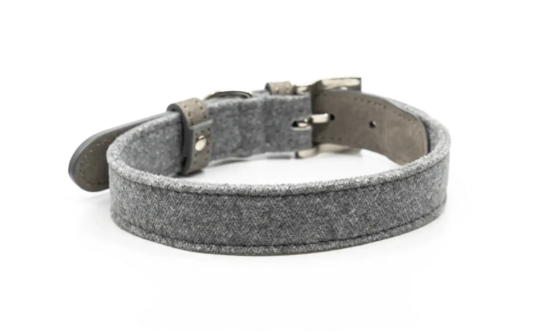 “Dalton” Fabric & Leather Dog Collar – by Ralph & Co - Memoriex