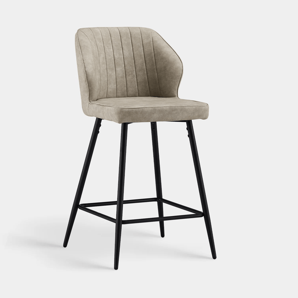 Danforth Faux Leather Bar Stool [65cm] [Set of 2]-0