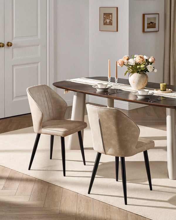 Danforth Faux Leather Dining Chairs, Set of 2-0