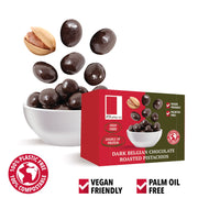 Dark Chocolate Coated Pistachios (Pack of 10 x 55g) - Memoriex 