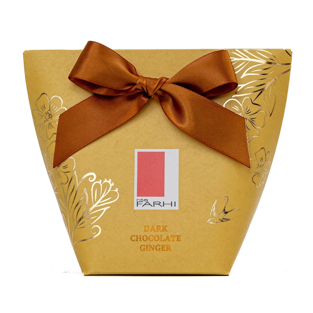 Dark Chocolate Ginger in Bow Box, 130g-0