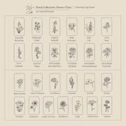 December birthday flower necklace stainless steel clavicle chain jewelry - Memoriex 