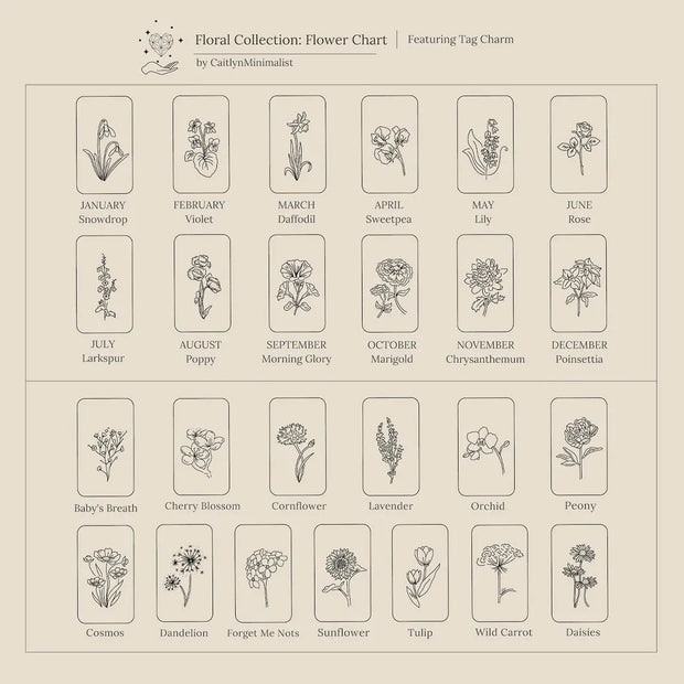 December birthday flower necklace stainless steel clavicle chain jewelry - Memoriex 