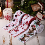 Decorative Colourful Christmas Ribbon | Tree Decoration Gift Wrapping Satin Ribbon - Memoriex