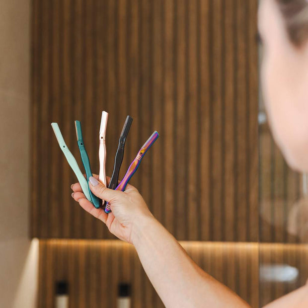 Dermaplaner - Reusable Metal Eyebrow Razor / Shaper - Memoriex 