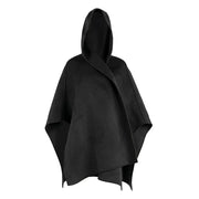 Design Sense Woollen Poncho Coat | For Street Photography New Hooded Short Coat For Women - Memoriex 