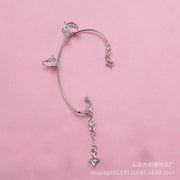 Diamond Four Awn Star Moon XINGX No Piercing Ear Hooks - Memoriex 