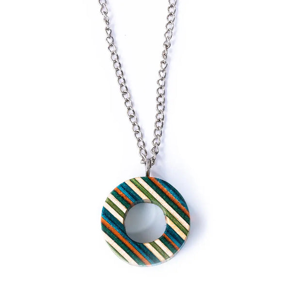 Donut Eco Friendly Recycled Skateboard Necklace - Memoriex 
