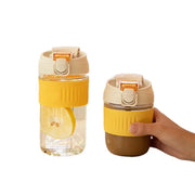 Double Drinking Coffee Cup Glass Water Cup Ins Straw Glass Simple Convenient Carry Straw Tea Cup - Memoriex 