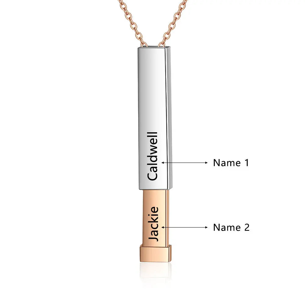 Double Name Bar Pendant Necklace-4