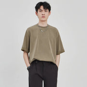 Drape Knit T-shirt Men's Loose Casual - Memoriex 
