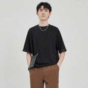 Drape Knit T-shirt Men's Loose Casual - Memoriex 