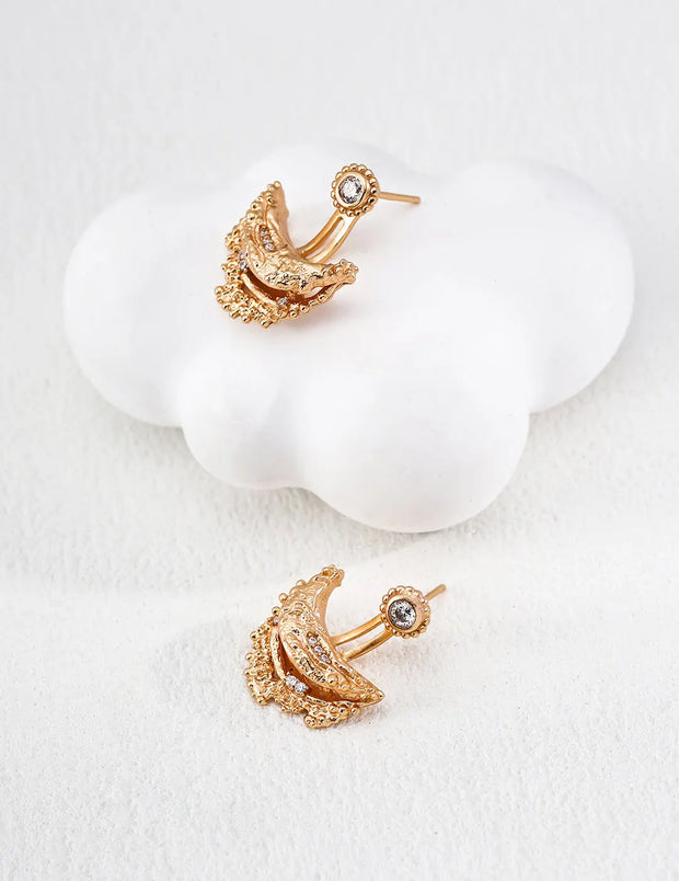 Dual-Style Convertible Crescent Earrings-2