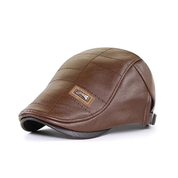 Duck Tongue Hat JAMONT Small Label New Middle aged and Elderly Hat Plushed Outdoor Leisure Warmth Plushed Forward Beret - Memoriex 