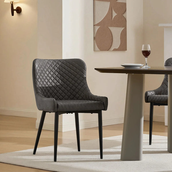 Dundas Faux Leather Dining Chair-0