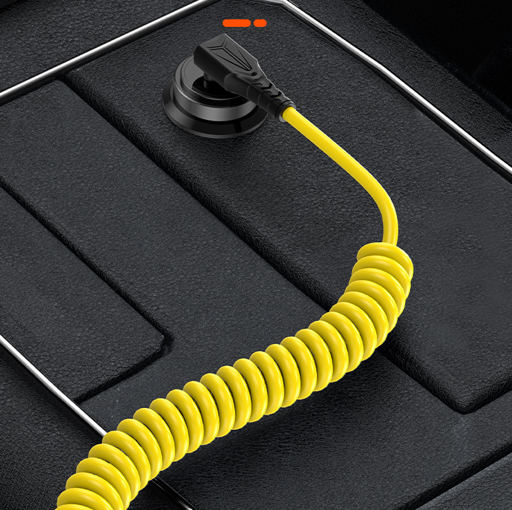 Spring car PD data cable 60w 2-in-1 elbow telescopic fast charging cable suitable for Ideal Wenjie Tesla - Memoriex 