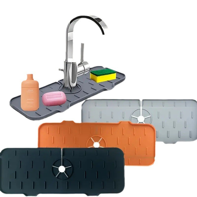 Faucet drain pad anti slip and splash proof kitchen water absorption pad washbasin waterproof pad sink water blocking