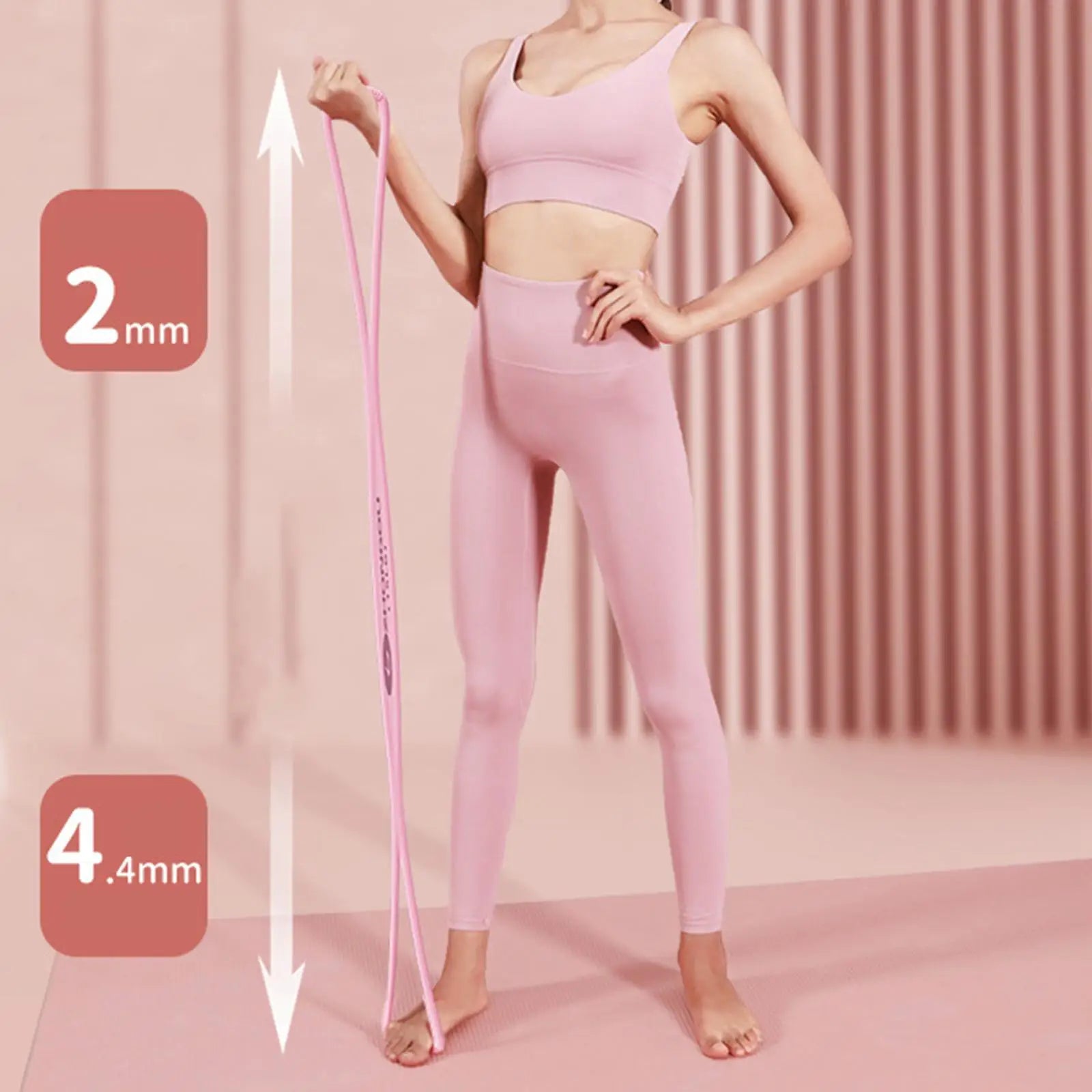 Yoga Gym Fitness 8 Shaped Resistance Band for Muscle Ligament Stretch Building Excersing Trainer Physical Stretching Exercises - Memoriex 