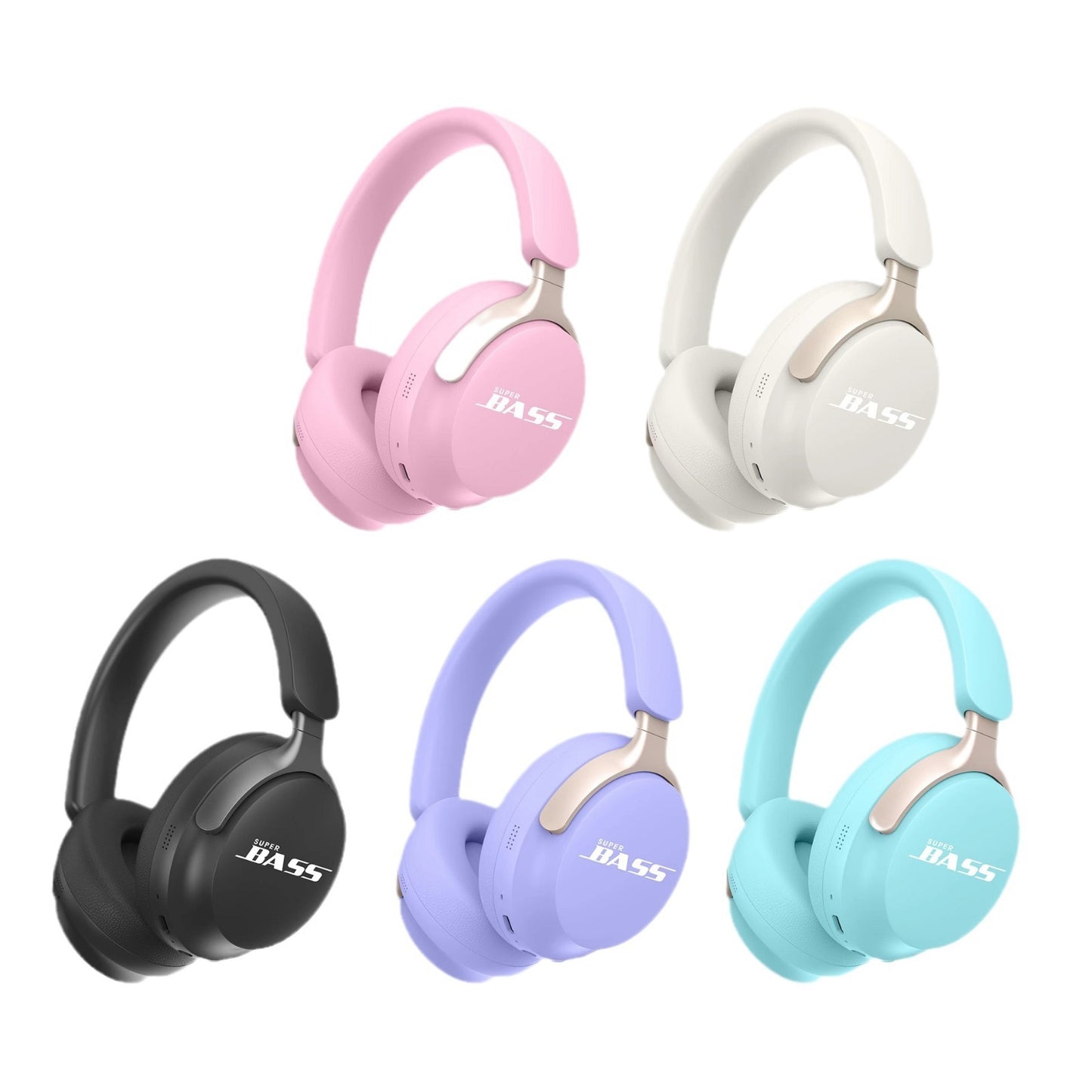 New wireless Bluetooth headset with macaron color AKZ-23 card insertion FM headset