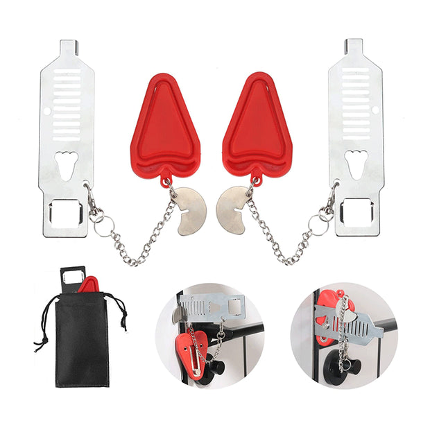 Travel Anti-Theft Door Block Portable Lock Top Door Lock Door Lock Portable Door Lock - Memoriex