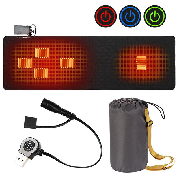 Winter New Smart Charging Portable Heating Sleeping Pad Outdoor Camping Sleeping Bag Pad Individual Camping Thermal Pad - Memoriex
