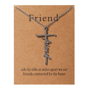 Faith Religious Gift Stainless Steel Cross Collarbone Chain Sweater Chain - Memoriex