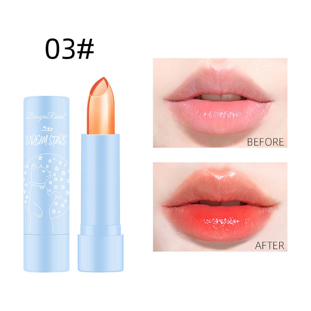 Color-Changing Lipstick Long-Lasting Moisturizing Not Easy To Decolorize Not Easy To Dip In The Cup Waterproof And Moisturizing Aloe Jelly Lipstick - Memoriex 