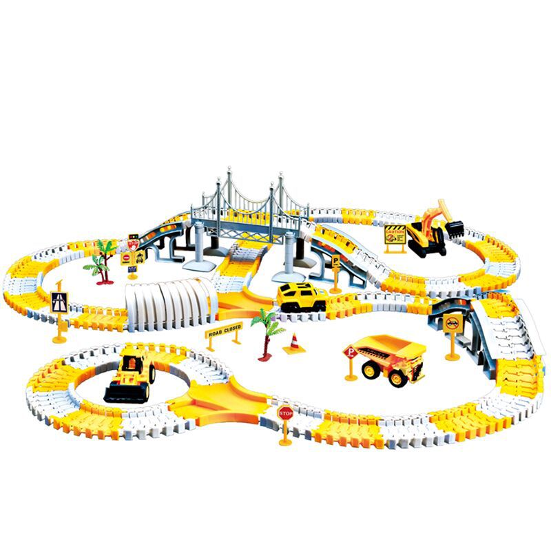 Electric toy track car wholesale children educational changeable track car small train track toy - Memoriex 