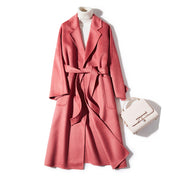 Cashmere Woollen Long coat | Fur Jackets Ladies | Trench coats - Memoriex
