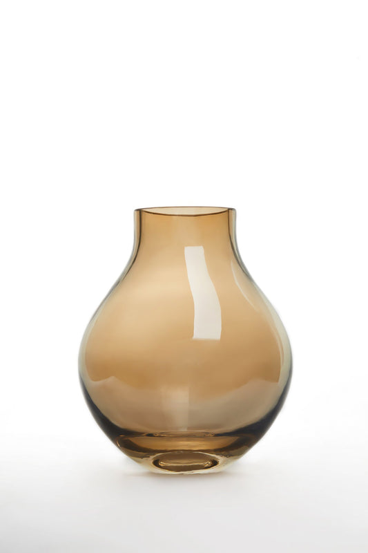 modern luxury glass vase, electroplated, bulb design, series: ENVIE 18GO-0