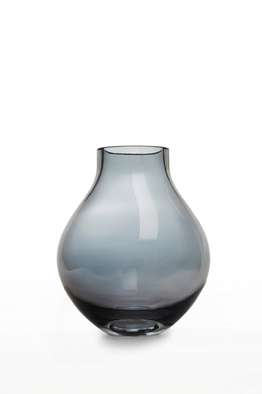 modern classic glass vase in bulb shape, electroplated : ENVIE 18SI-0