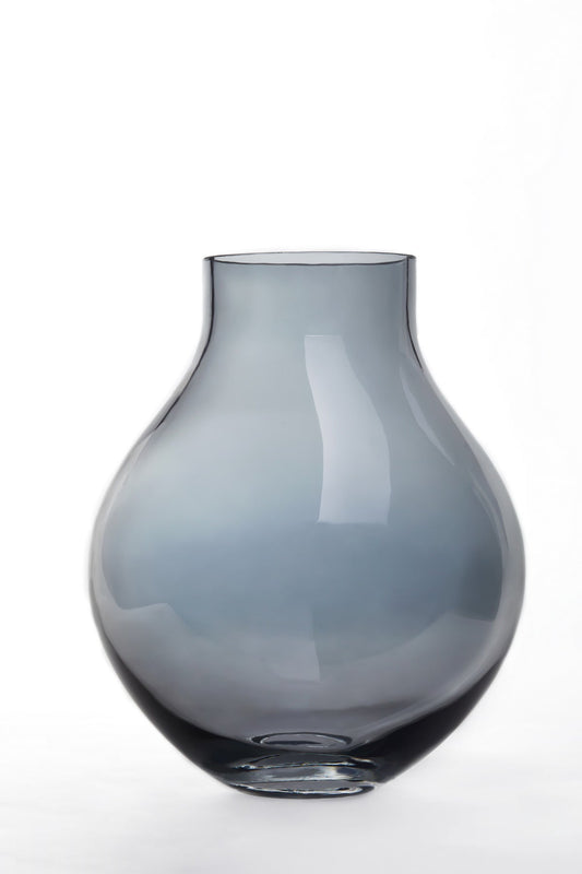 XL glass vase in bulb shape, 36cm tall, ENVIE 36SI, 9mm thick glass-0