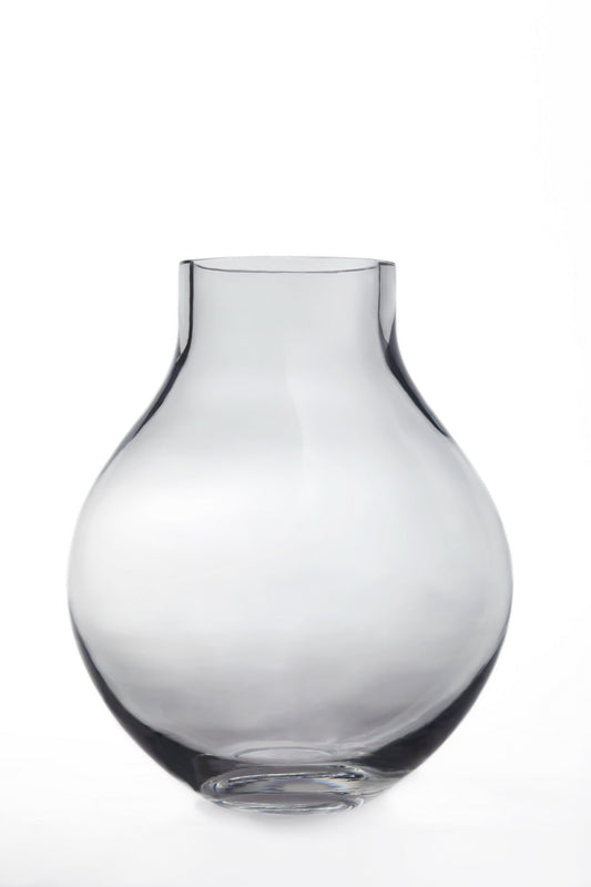 XL glass vase in bulb shape, 36cm tall, ENVIE 36TR, 9mm thick glass-0