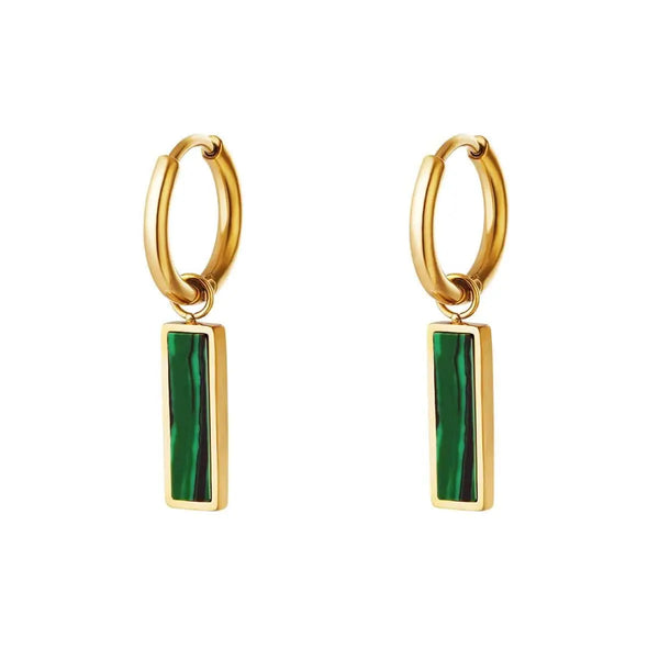 Earrings Fresh - Gold Plated Modern Fresh Design-0