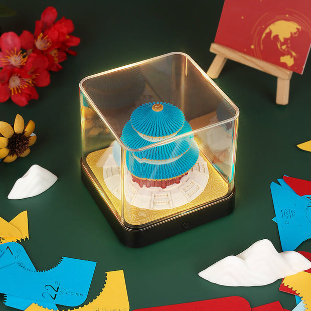 Earth Calendar Light Panoramic 3d Three-dimensional Creativity Paper Carving Desk Calendar Sticky Notes - Memoriex 