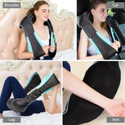 Electrical Shiatsu U Shape Massage Shawl Back Neck Shoulder Body Massager Device Infrared Heated Kneading Home Massage Shawl - Memoriex 