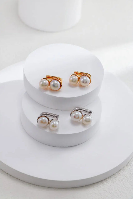 Elegant Pearl Ear Cuffs - Memoriex 