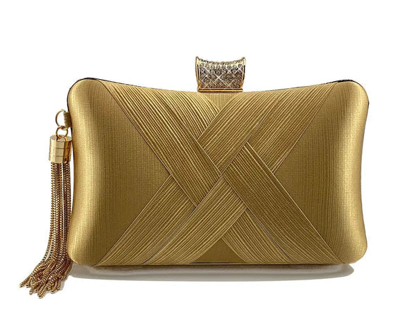 Elegant Tassel Diamond Buckle evening clutch - Memoriex 