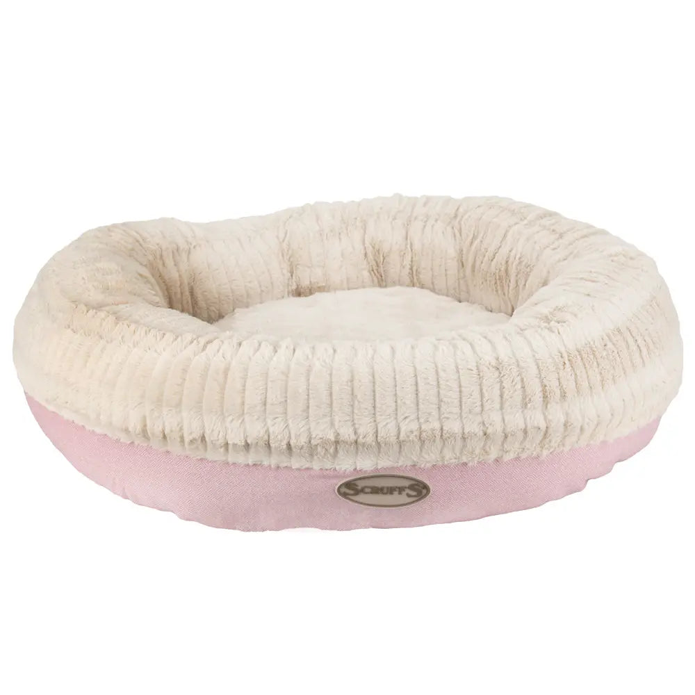 Ellen Donut Dog Bed (in Tan, Pink or Grey) by Scruffs - Memoriex