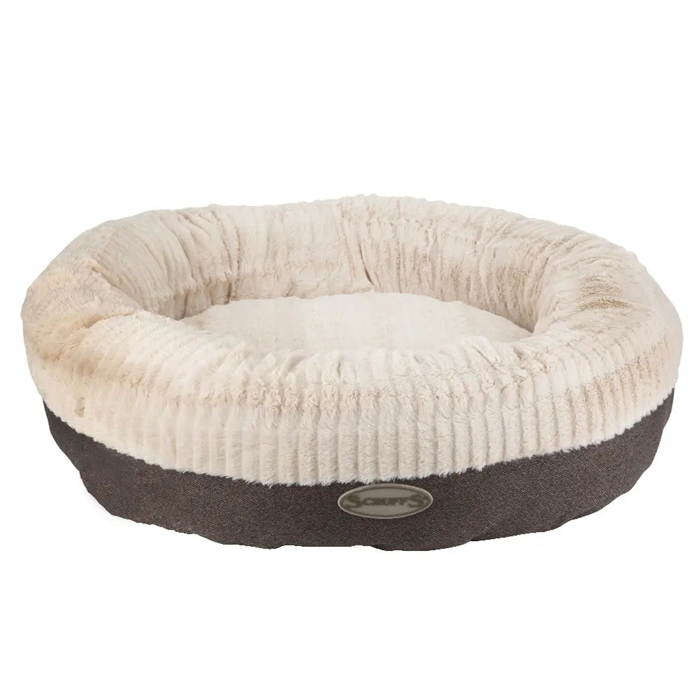 Ellen Donut Dog Bed (in Tan, Pink or Grey) by Scruffs - Memoriex