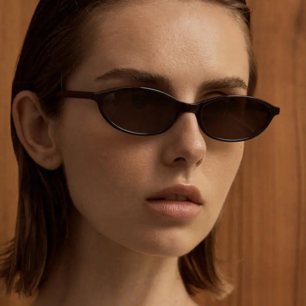 Elliptical small frame sunglasses new fashion trend high-end sunglasses - Memoriex 