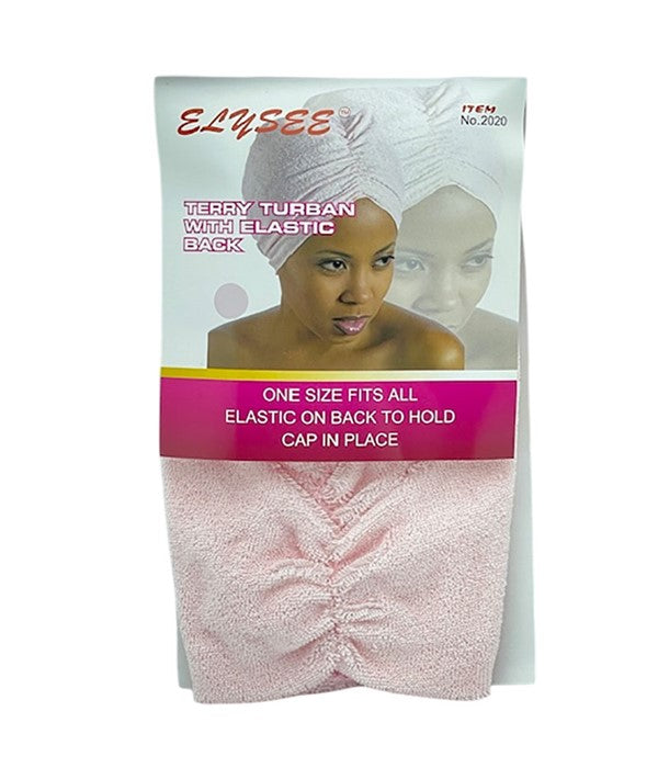 Elysee Star terry hair turban with elastic back
