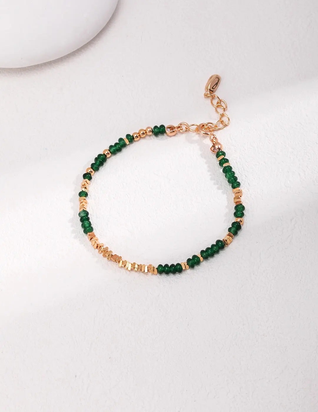 Emerald Sterling Silver Broken Bracelet-0