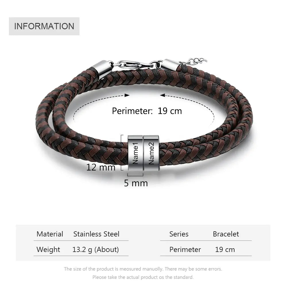 Engraving Stainless Steel Bracelet-4