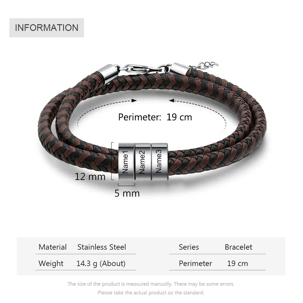 Engraving Stainless Steel Bracelet-5