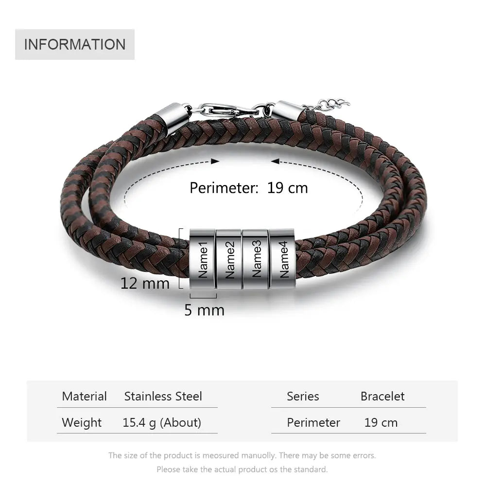 Engraving Stainless Steel Bracelet-6